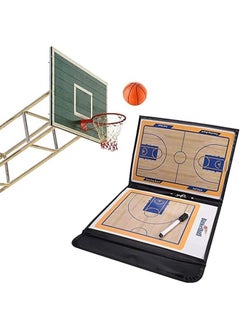EasyLife Basketball Coaching Board Professional Coaches Clipboard  Portable Strategy Coach Board Kit Tactical Magnetic Board Kit with Marker and Bag  - Image 1