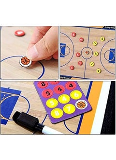 EasyLife Basketball Coaching Board Professional Coaches Clipboard  Portable Strategy Coach Board Kit Tactical Magnetic Board Kit with Marker and Bag  - Image 4