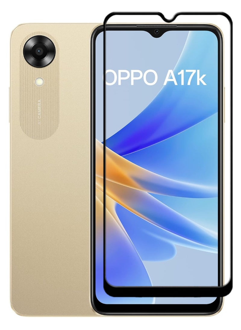 ACLIX Antistatic ESD Dustproof Premium Quality High Definition Tempered Glass Screen Protector Designed For Oppo A17k - Image 1