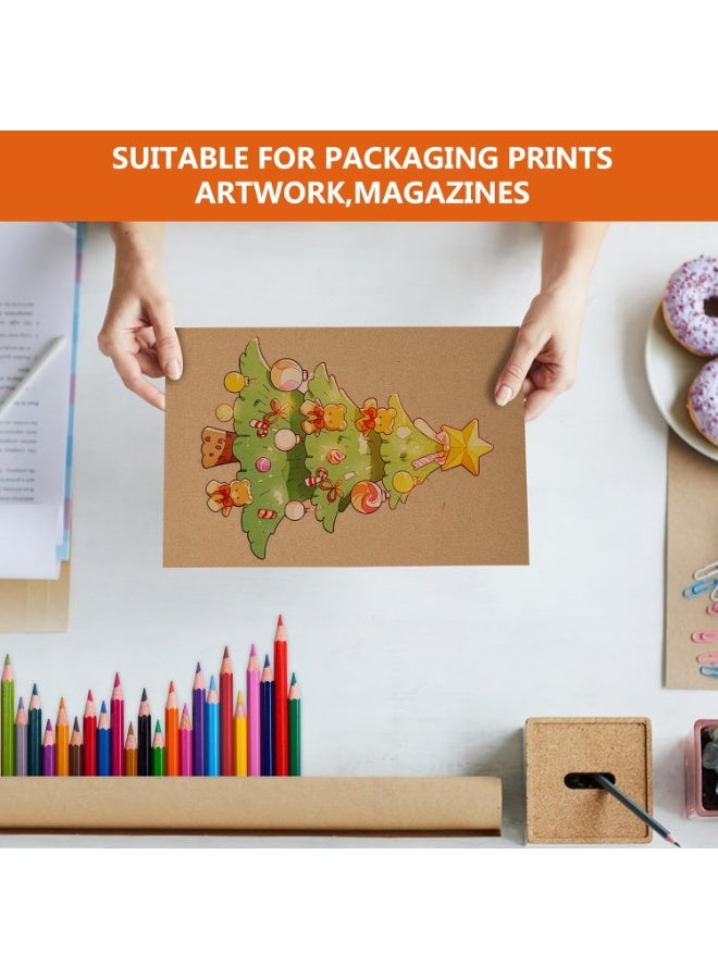 FAYET 25-Pack A3 Kraft Paper Cardstock , Double-Sided Blank Postcards & Note Sheets for Art, Crafts, Mailing and Printable Messages(42 × 29.7 cm) - Image 2