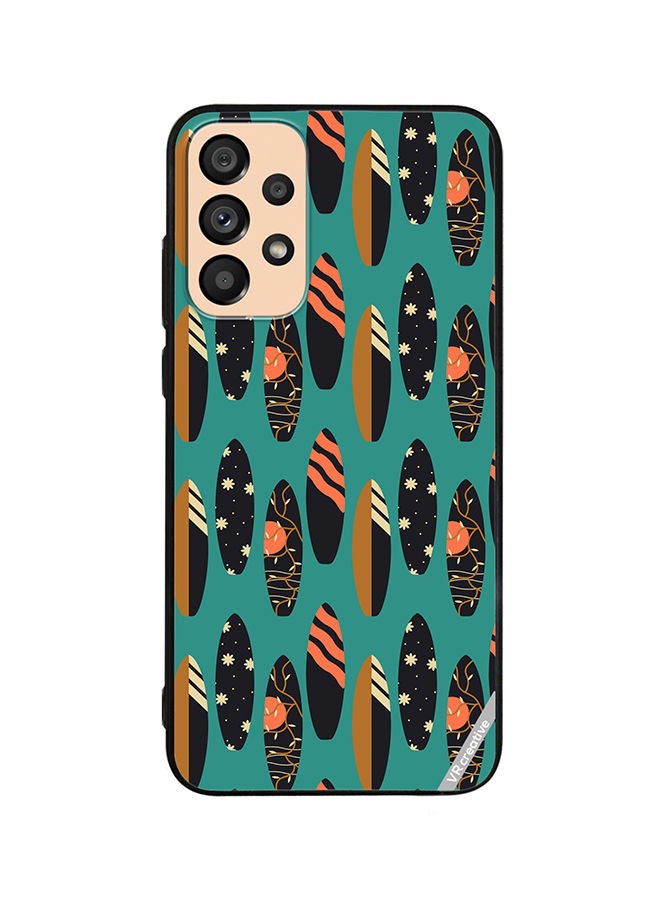 VR CREATIVE Protective Case Cover For Samsung Galaxy A53 5G Pattern With Surfboards Design Multicolour - Image 1