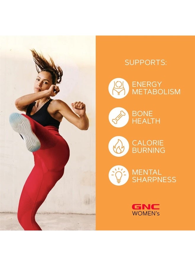 GNC Women's Multivitamin - Energy & Metabolism | Supports Increased Energy, Performance, Metabolism & Cardiovascular Health | Daily Vitamin Supplement |180 Caplets - Image 4