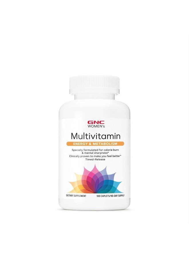 GNC Women's Multivitamin - Energy & Metabolism | Supports Increased Energy, Performance, Metabolism & Cardiovascular Health | Daily Vitamin Supplement |180 Caplets - Image 3