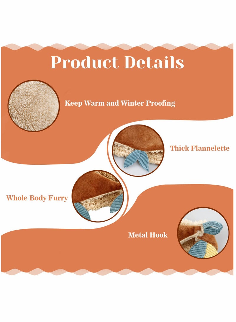 SYOSI Hanging Hammock, Winter Warm Rat Tunnel, Plush Cage Hideout with Metal Hook, for Ferret, Hedgehog - Image 2