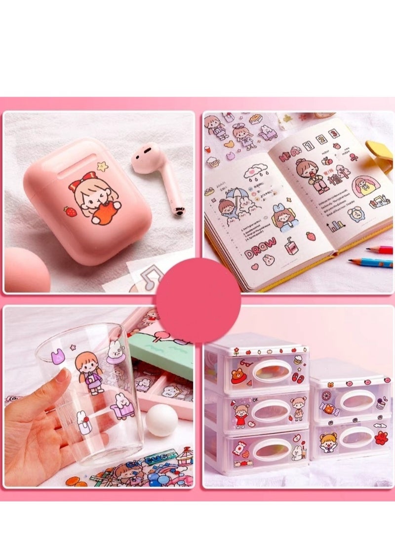 100-pieces Waterproof Kids Sticker For Mug Tea Cup and Diary, DIY Arts Crafts, Album, Planners, Calendars and Notebook  - Image 3