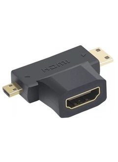 Generic موصل محول Mini HDMI إلى HDMI Micro HDMI إلى HDMI محول Mini HDMI Micro HDMI ذكر إلى HDMI أنثى  - Image 1