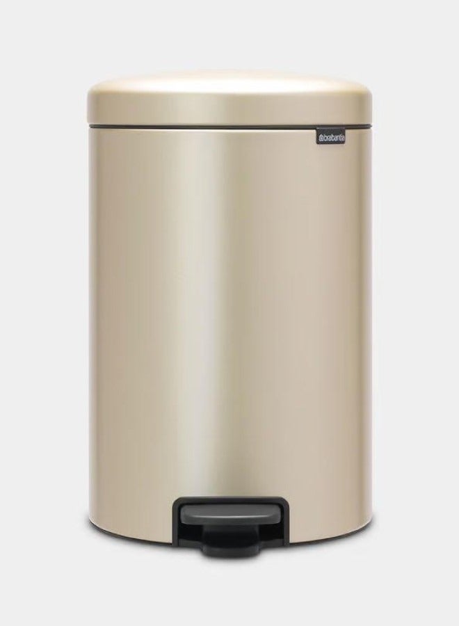 brabantia Newicon Pedal Bin 20 Liter Metallic Gold  - Image 1