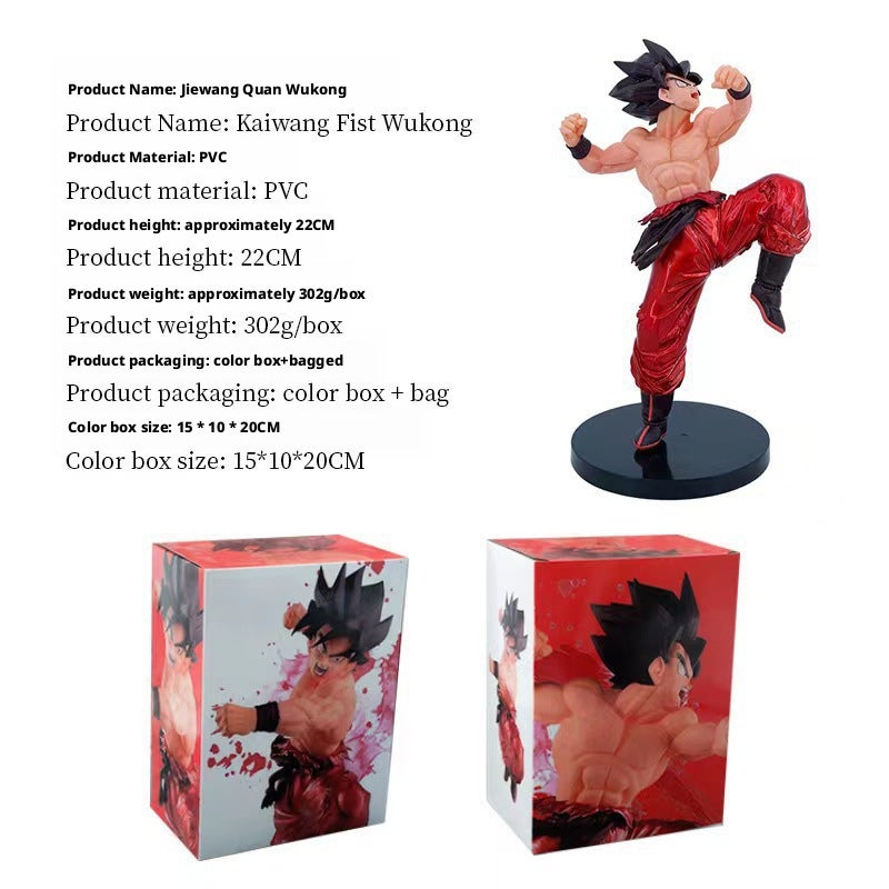 Dragon Ball Z Kaioken Goku Super Saiyan Action Figure PVC Model Statue - Image 2