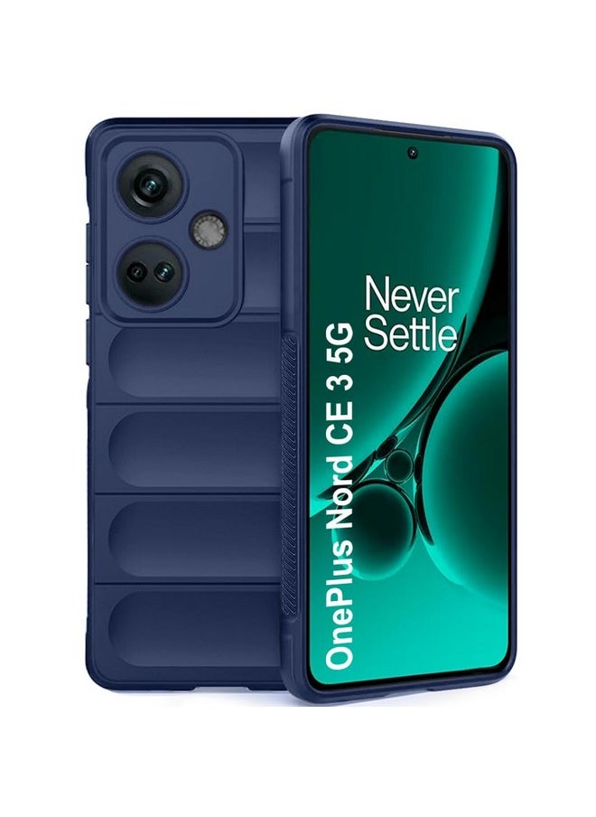 ذا جيفت كارت جراب خلفي من السيليكون السائل من TheGiftKart لهاتف OnePlus Nord CE 3 5G | حماية عسكرية مقاومة للصدمات | قطعة قماش من الألياف الدقيقة على الجانب الداخلي | قبضة مدمجة مضادة للانزلاق لهاتف OnePlus Nord CE3 5G (أزرق)  - Image 1