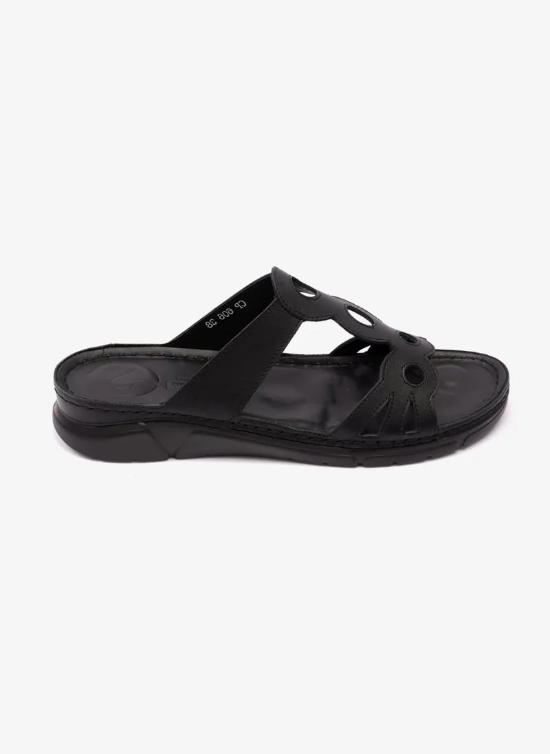 Comfort Plus COMFORT PLUS LADIES SANDAL WITH ULTRA MASSAGE POINT  BLACK