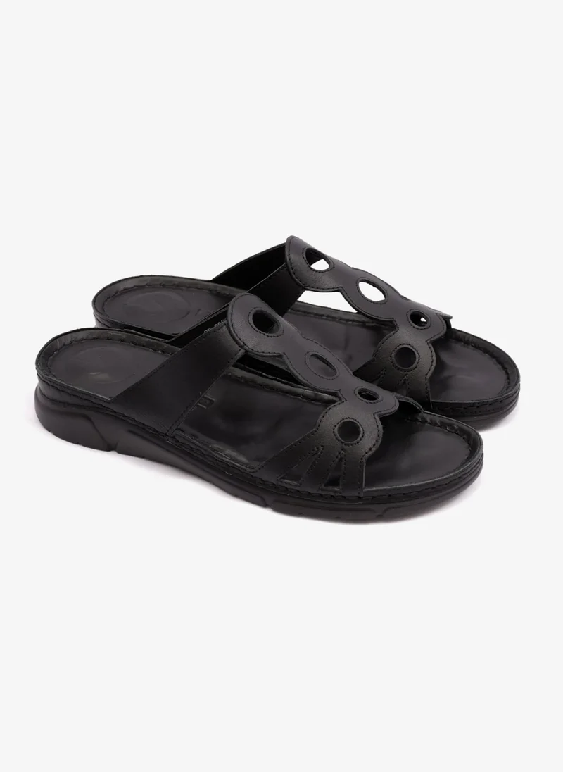 كومفورت بلس COMFORT PLUS LADIES SANDAL WITH ULTRA MASSAGE POINT  BLACK