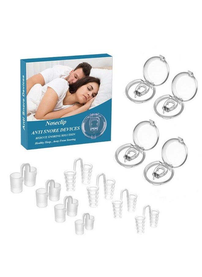 WANFAN 12 Pack Anti Snoring Devices , Snore Stopper , Anti Snoring Nose Clip, Snoring Solution for Comfortable and Quieter Sleep, Stop Snoring  - Image 1