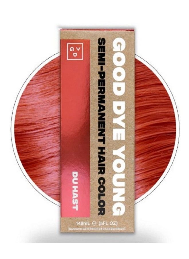 Good Dye Young - Semi Permanent Hair Dye (Du Hast Rose Gold) Uv Protective Temporary Hair Color Lasts 1524+ Washes Conditioning Rose Gold Hair Dye Ppd Free Hair Dye Crueltyfree & Vegan Hair Dye - Image 1