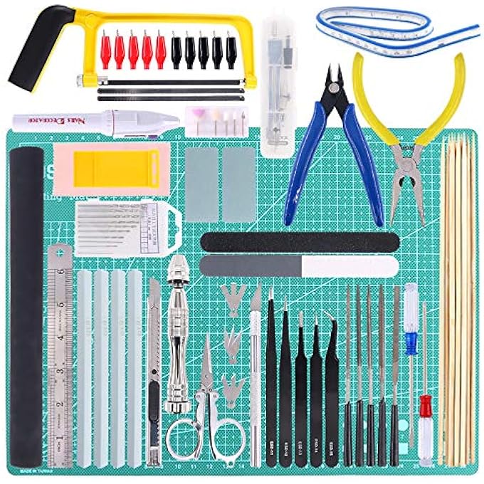87PCS MODELER BASIC TOOLS CRAFT SET GUNDAM MODEL TOOLS KIT WITH PLASTIC BOX AND WATERPROOF BAG FOR GUNDAM CAR MODEL BUILDING - Image 1