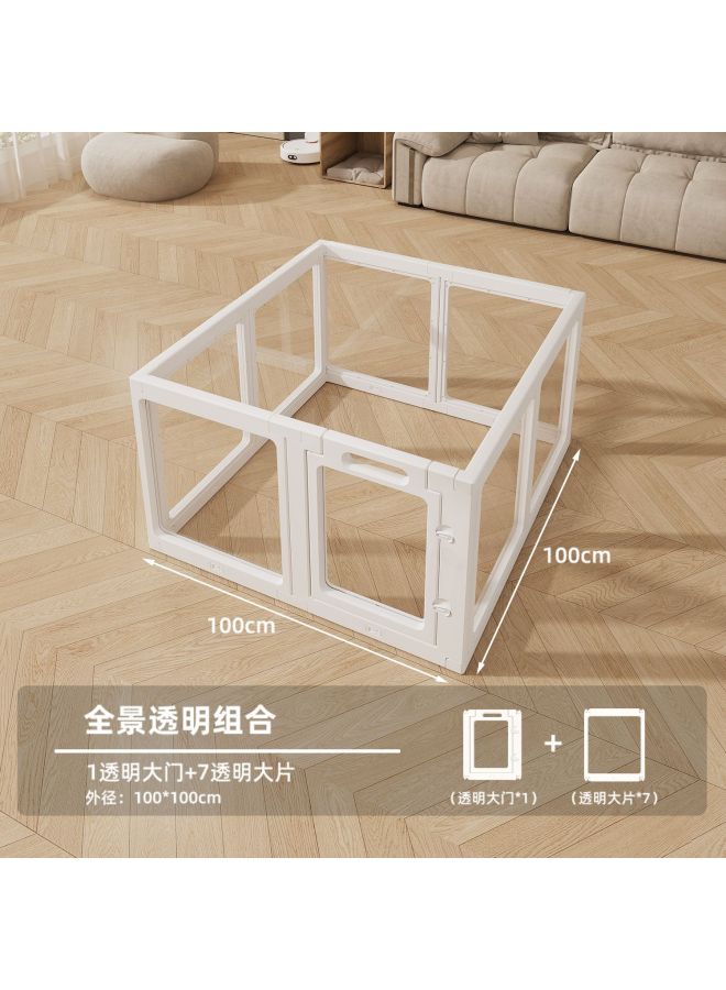 Dog Fence Acrylic Transparent Pet Indoor Dog Cage Medium And Small Dog Fence Bears Enclosure Anti-prison Escape Mex