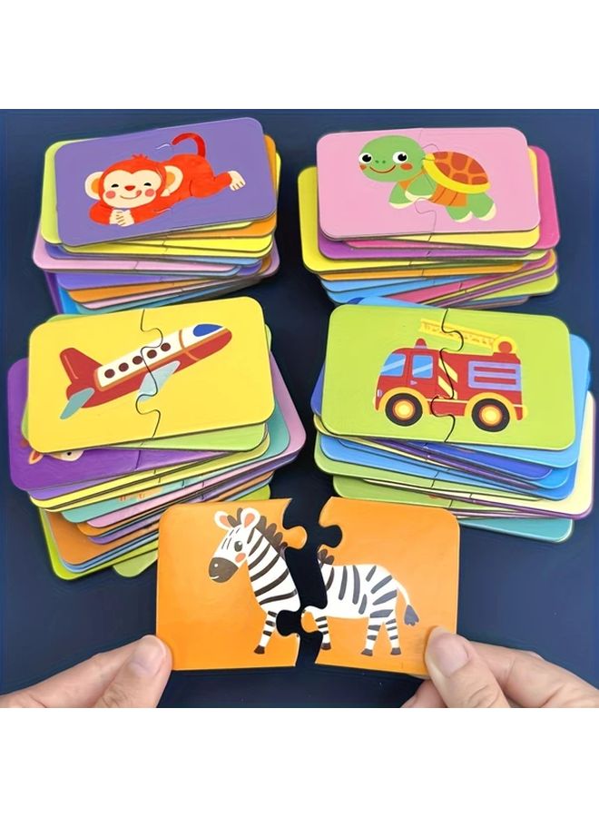 16 قطعة لعبة لغز تعليمية بموضوع وسائل النقل هدية تعليمية ممتعة للصغار - Image 5