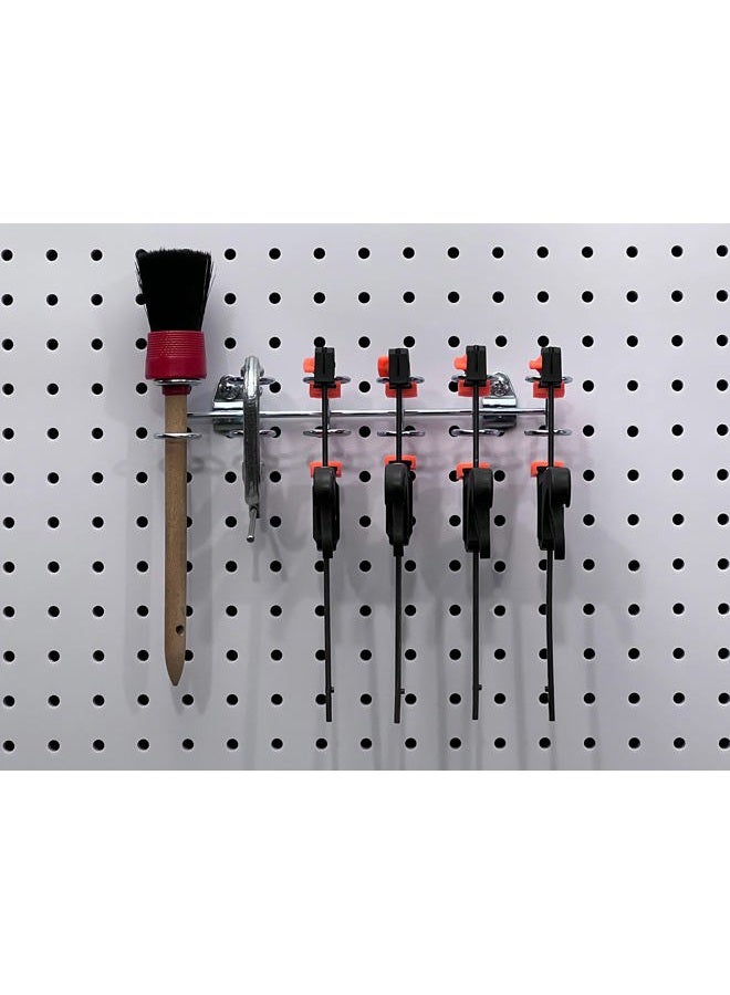 Triton Products 76666 DuraHook 9-Inch Wide with 3/4-Inch I.D. Zinc Plated Steel Multi-Ring Tool Holder for DuraBoard or 1/8 Inch and 1/4 Inch Pegboard, 2-Pack - Image 3