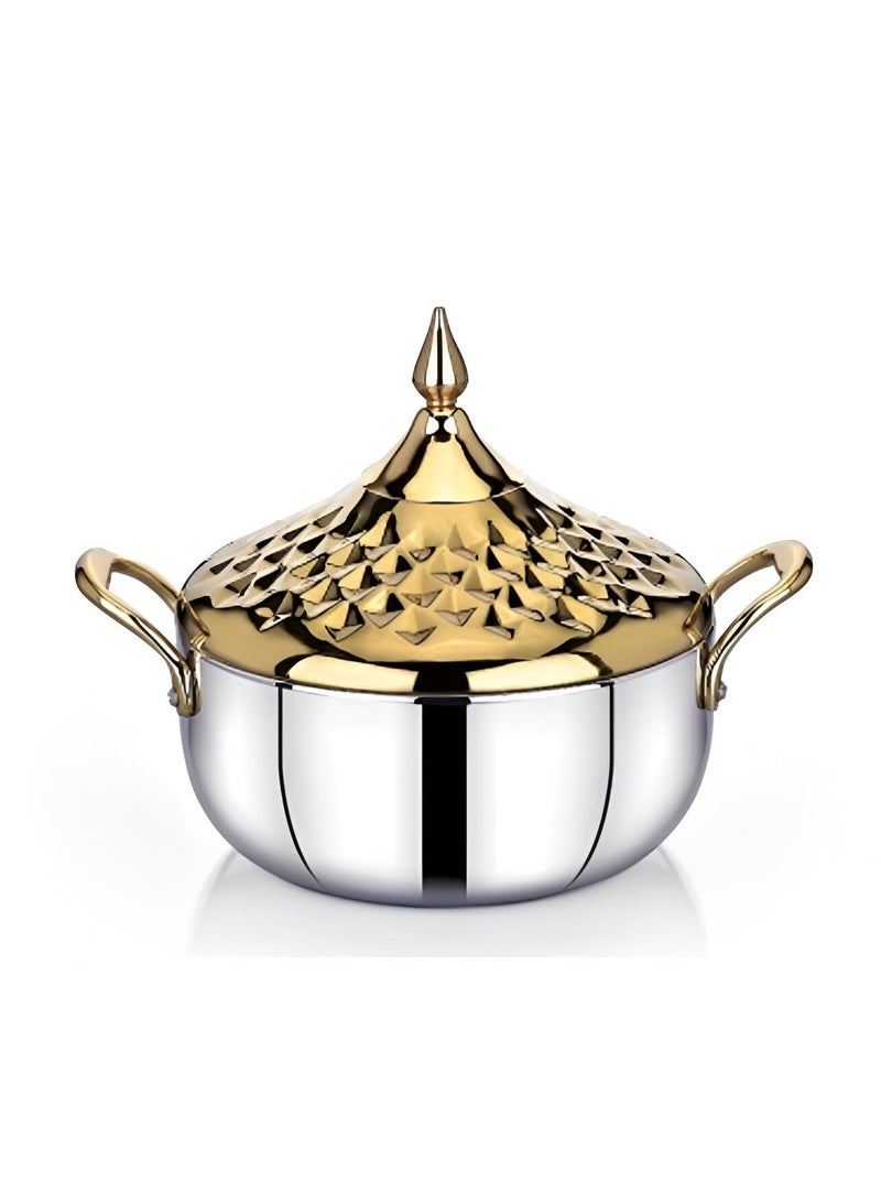 Homemaker ALIA Hotpot 1500ML Gold – Premium Stainless Steel Hot Pot for Cooking, Serving, and Steaming – Elegant Gold Design for Hotpot Lovers