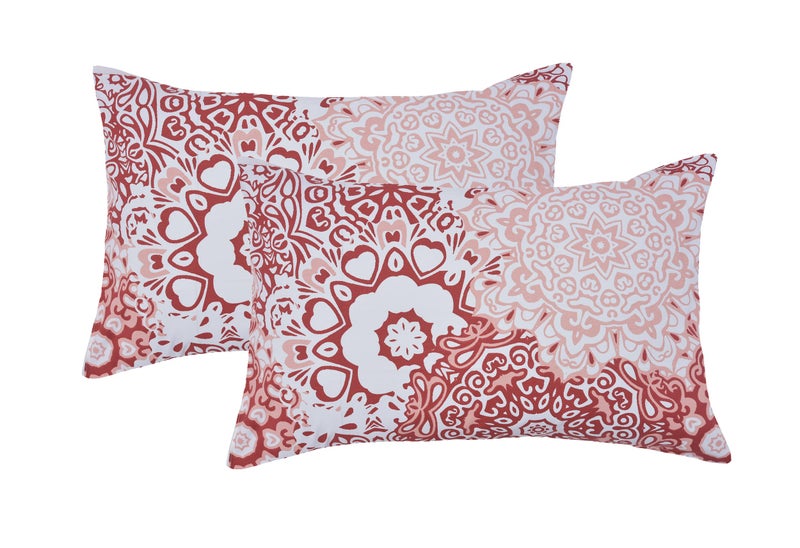 RRC Super Soft Cotton Floral Printed Pillow Covers,17X27(Inches) Standard Size Pillow Covers,Super Soft and Breathable Envelope Closure Pillow Cases - Image 1