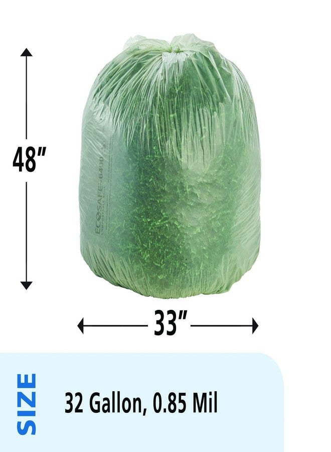 Stout by Envision Ecosafe-6400 Bags, 32 Gal, 0.85 Mil, 33" X 48", Green, 50/box - Image 2