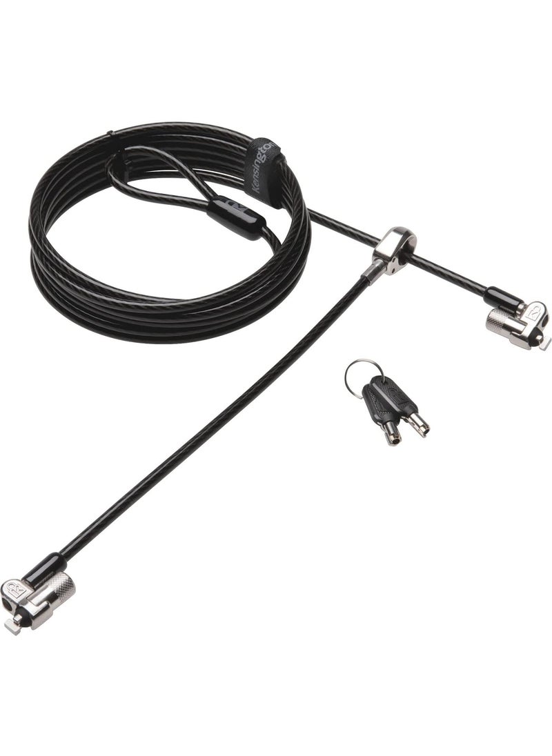 Kensington Kensington MicroSaver 20 Keyed Twin Cable Lock for Laptops  Other Devices K65048WW  - Image 1