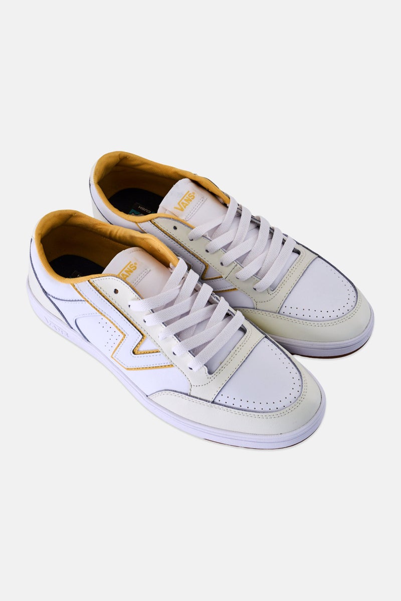 VANS Men Lowland Cc Lace Up Training Shoes, White - Image 2