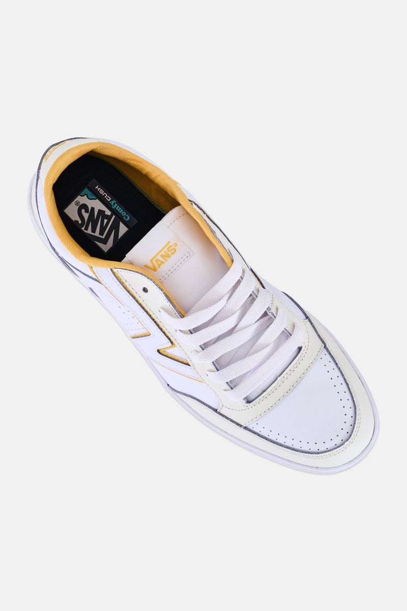 VANS Men Lowland Cc Lace Up Training Shoes, White - Image 4