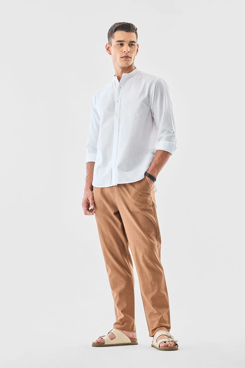 SNITCH بنطلون كتان بقصة ضيقة