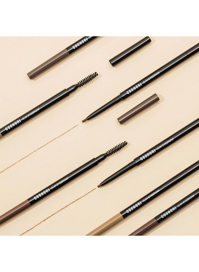COSNORI Slim Eyebrow Pencil 01 Brownie - 2mm Micro-Fine Pencil Brow with Brush, Natural-Looking Brows, Long Lasting & Waterproof, Micro-Slim, Soft drawing, 0.005oz (0.13g) - Image 3