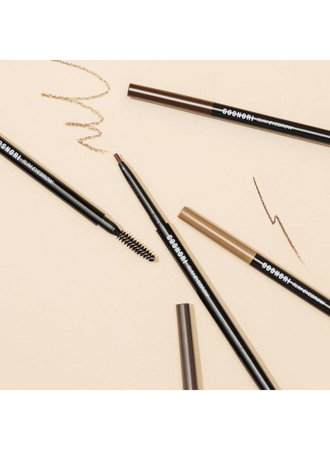 COSNORI Slim Eyebrow Pencil 01 Brownie - 2mm Micro-Fine Pencil Brow with Brush, Natural-Looking Brows, Long Lasting & Waterproof, Micro-Slim, Soft drawing, 0.005oz (0.13g) - Image 4