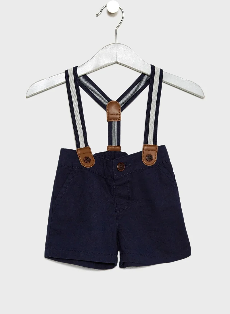 GYMBOREE Infant Suspender Shorts
