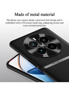 STAUD Realme 12Pro Plus/12Pro+/12pro Case Cover with TPU Leather Camera Metal Len Protector 3 in 1 Anti-Scratch Anti-drop Anti-fingerprint slim light Protective Shockproof Back Cover Accessory(Black)  - Image 4