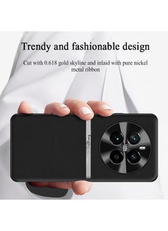 STAUD Realme 12Pro Plus/12Pro+/12pro Case Cover with TPU Leather Camera Metal Len Protector 3 in 1 Anti-Scratch Anti-drop Anti-fingerprint slim light Protective Shockproof Back Cover Accessory(Black)  - Image 2