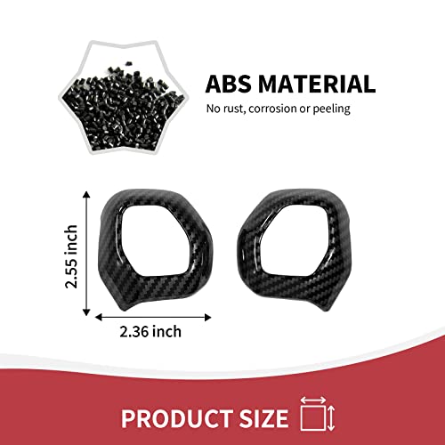 RAZPOY Gear Shift Knob Trim Cover Compatible with 20212026 Ford Bronco Interior Accessories Carbon Fiber - Image 3