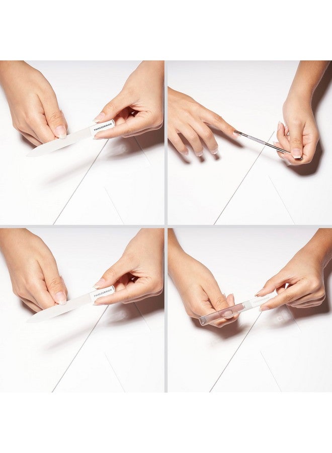 تويزرمان تتضمن مجموعة المانيكير الزجاجية مقص أظافر، وأداة دفع للزوائد اللحمية، ومبرد أظافر زجاجي، وملمع أظافر زجاجي - Image 4