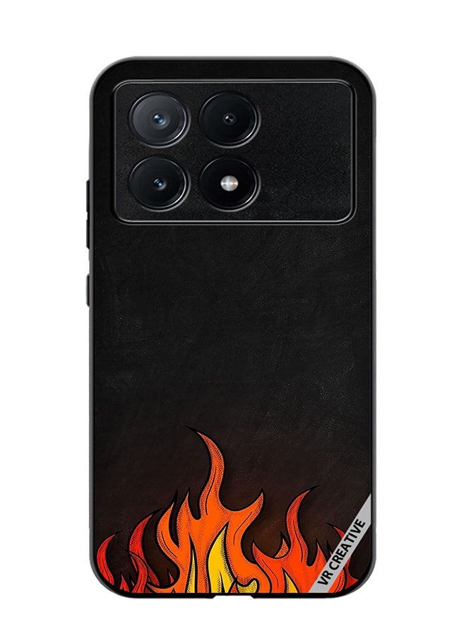 VR CREATIVE Protective Case Cover For Xiaomi Poco X6 Pro Fire Design Multicolour - Image 1