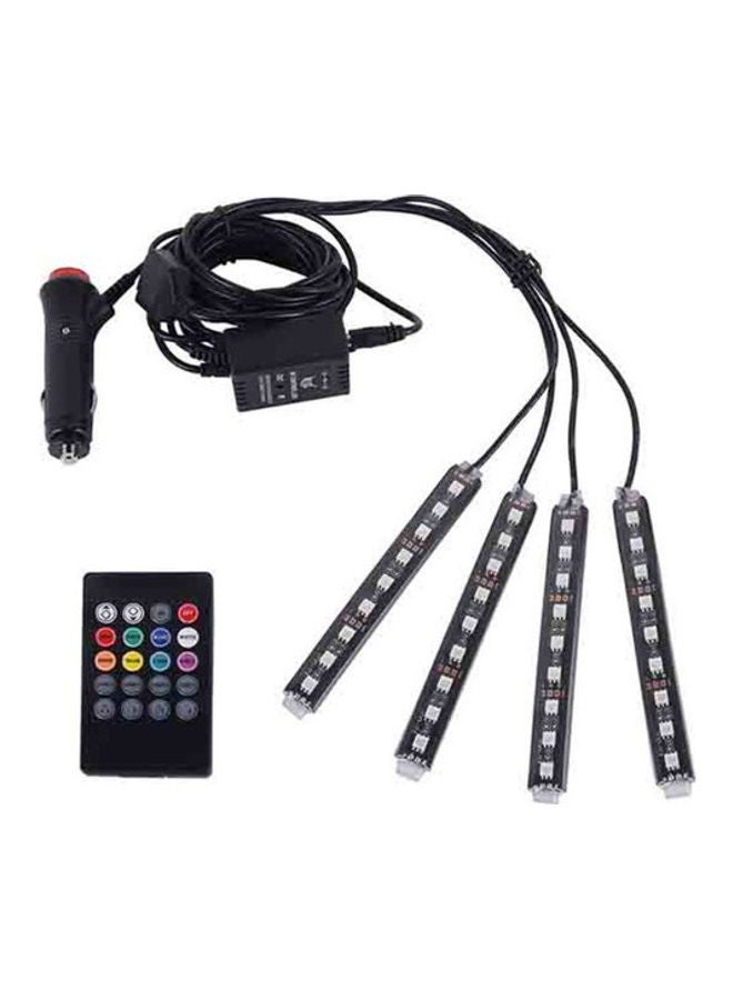 Loquat 4-In-1 Wireless Car LED Interior Floor Decoration