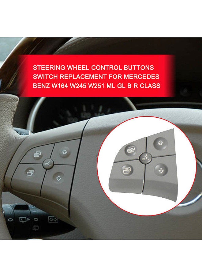 Generic - Steering Wheel Control Buttons Switch Replacement for Mercedes Benz W164 W245 W251 ML GL B R Class - Image 1