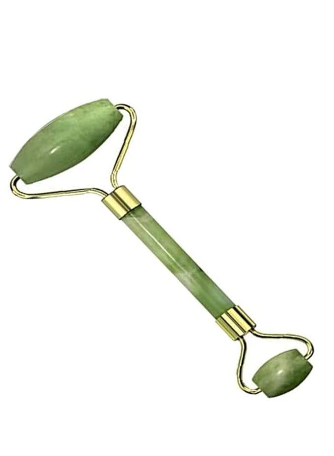 أداة تدليك الوجه الدوارة من اليشم، أداة تدليك الوجه والعناية بالبشرة، مدلك الوجه، بكرات تنحيف الوجه، رفع مضادة للتجاعيد، تحسين البشرة والصحة من خلال حجر اليشم الطبيعي المضاد للشيخوخة (أخضر 3) - Image 1