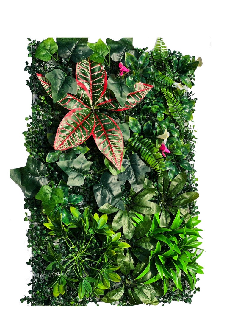 Artificial Grass Wall Panels 40x60cm – UV-Protected Faux Greenery Backdrop for Indoor/Outdoor Wall Décor, Privacy Fence Covering, Garden, Backyard, and Home Decoration - Green Plant Hedge Screen - Image 3