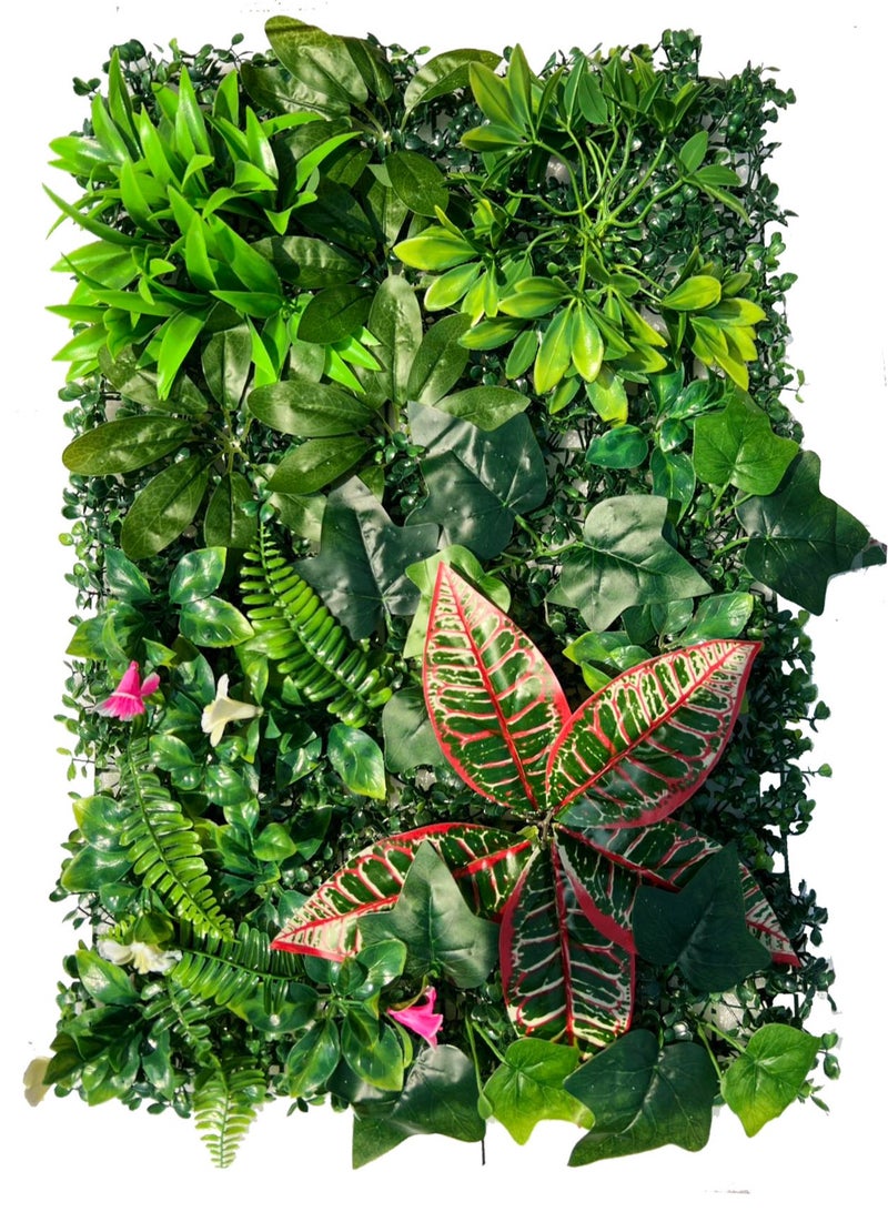 Artificial Grass Wall Panels 40x60cm – UV-Protected Faux Greenery Backdrop for Indoor/Outdoor Wall Décor, Privacy Fence Covering, Garden, Backyard, and Home Decoration - Green Plant Hedge Screen - Image 4