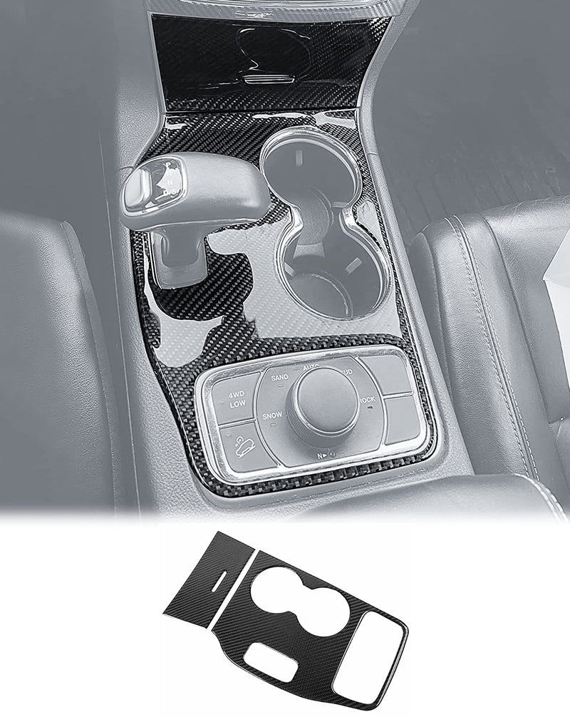 JeCar Gear Shift Panel Trim Cover Kit Interior Accessories for 20142015 Jeep Grand Cherokee WK2 Carbon Fiber Finish