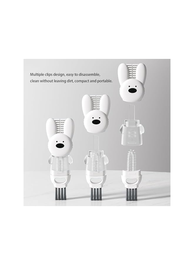 promass 4 in 1 Cup Lid Cleaning Brush, Bottle Cleaning Brush Set, Multifunctional Crevice Cleaning Brush, Home Kitchen Crevice Cleaning Tools for Bottle Gap Tight Spaces Cup(Pack of 3) - Image 4