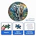 Artipuz 1000 Piece Round Jigsaw Puzzle for Adults 3D Visual Fantasy Elephant 266in Diameter Circular Brain Challenge Artistic Home Decor for Mindful Relaxation - Image 4