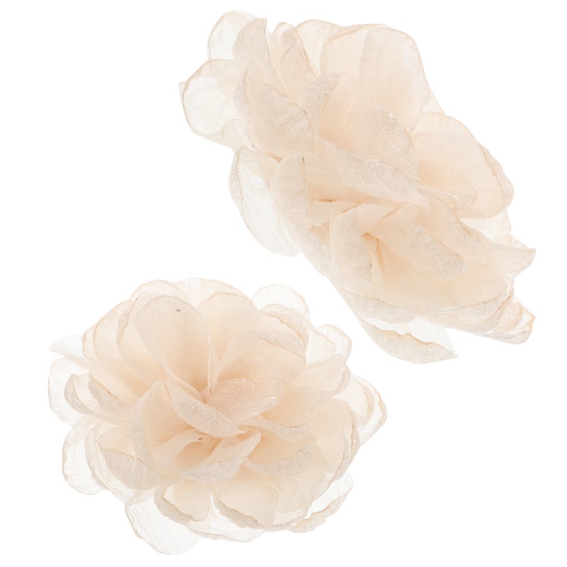 1 Pair Of Elegant High Heel Flower Shoe Clips For Women Slipper Flower Shoes Decoration Shoe Flower Accessories Decorations Shoe Clips Shoe Ornaments Clips For Women - Image 1