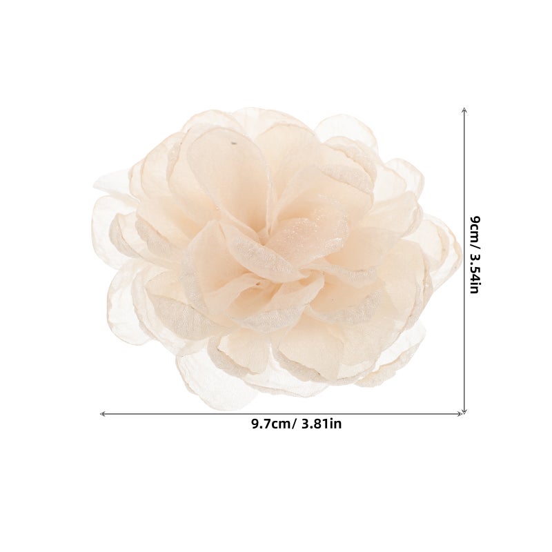 1 Pair Of Elegant High Heel Flower Shoe Clips For Women Slipper Flower Shoes Decoration Shoe Flower Accessories Decorations Shoe Clips Shoe Ornaments Clips For Women - Image 2