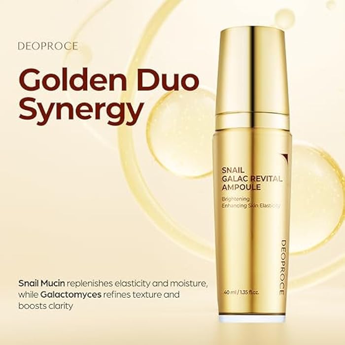 DEOPROCE أمبول ديوبرس حلزون غالاكس 40 مل | سيروم مرطب ومشدود للوجه مع مخاط الحلزون، مخاط النبات وغالاكتوميسيس لبشرة ناعمة ومشرقة | عناية بالبشرة كورية خفيفة الوزن وغير لزجة - Image 3