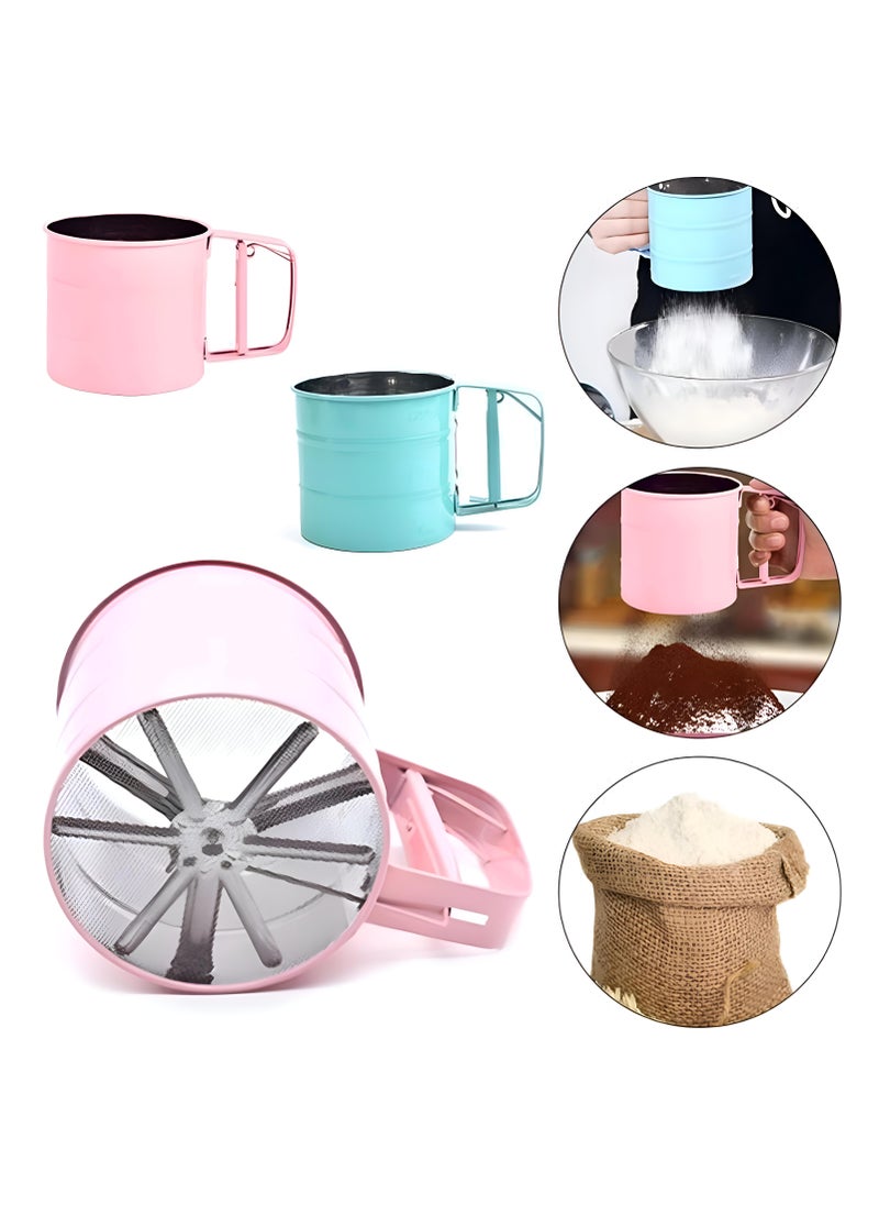 Generic - User-Friendly Handheld Flour Sifter, Durable Stainless Steel Mesh Sifter Cup For Flour, Powdered Sugar, And Icing Sugar - Key Baking Tools For Every Home Kitchen - Image 1
