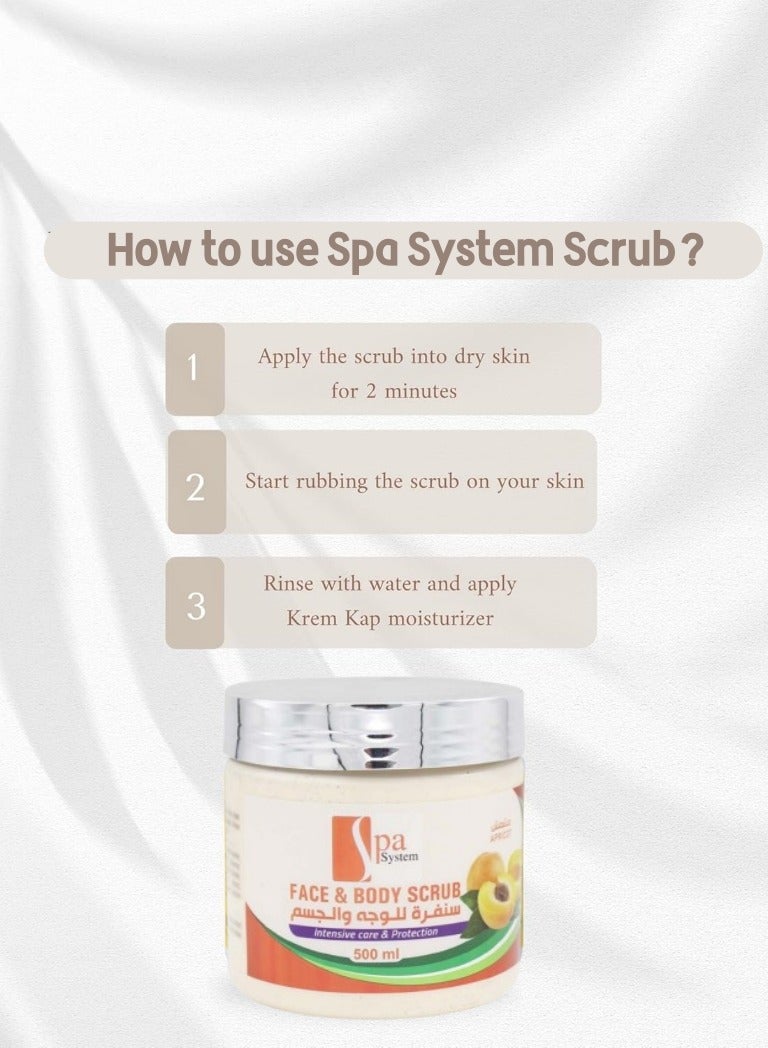 سبا سيستم صنفرة المشمش للوجه والجسم 500مل - Image 3