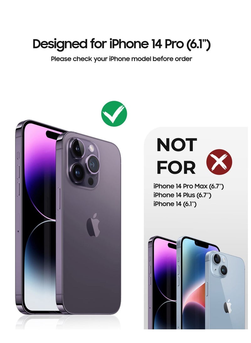 Houmt iPhone 14 Pro Case Compatible with MagSafe Not Yellowing Crystal Clear Shockproof and Anti-Scratch Protective Cover  - Image 2